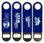 Product Description: Enjoy a tasty beverage anywhere. If you've got a back rack on your bike, you've probably strapped a little cooler on there with a few bottles of something tasty – this opener is rubber-coated to avoid scratching your cooler walls, but tough enough to bounce around with the glass and ice.</br> LMB Bottle Opener