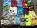 Product Description: An excellent value, for $30, this grab bag will include an assortment of mystery items. Each bag will contain 3-4 regular T-shirtsor performance moisture-wicking tour shirts along with other mystery items such as stickers, riding gear, swagor other LMB merchandise.</br> Grab Bag Surprise