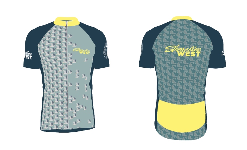 Product Description: Jerseys ordered through the Shoreline West registration form or LMB shopping cart have shipping costs waived and will be available upon check-in at thetour. All other jerseys will be shipped after the conclusion of the ride. Jerseys will also be available for purchase at the merchandise table of each LMB Tour, while supplies last.</br></br>This year's Jerseys are desinged by Artist Brain Lee Fritz.</br></br>All of LMB's jerseys are crafted with elite fabrics and advanced fit technology to provide the most comfortable riding experience. Utilizingindustry-leadingSpeedPro fabric, these jerseys are designed to wick moisture from the surface of the skin and push it to the face of the jersey where it quickly evaporates. This push-pull moisture management system allows the body to maintain a consistent, comfortable body temperature. All sizes are unisex.</br></br>Please consult Primal'ssizing guide(standard fit) before placing your order.</br></br>Features:</br></br>Raglan style sleeves</br>Full length zip-up</br>Three rearcargo pockets</br>Elastic at sleeve cuff and waist</br> 2023 Shoreline West Jersey