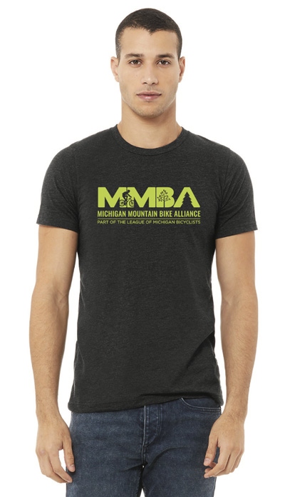 Product Description: MMBA - This Shirt Funds Dirt</br></br>100% of profits generated from this shirt will fund LMB's new Trailblazing Grant. Trailblazing Grants will be granted by LMB to local mountain bike and trail associations to support trail building and maintenance efforts across Michigan.</br></br>This Canvas Bella Softsytle shirt inDark Gray Heather isavailable in unisex cutfromXS - 4XL and female cut from S - 3XL See size guide here.</br> MMBA "This Shirt Funds Dirt" (Unisex & Female Cut)