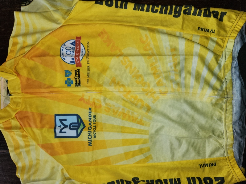 Product Description: All Michigander jerseys are crafted with elite fabrics and advanced fit technology to provide the most comfortable riding experience. Utilizingindustry-leading fabric, these jerseys are designed to wick moisture from the surface of the skin and push it to the face of the jersey where it quickly evaporates.</br></br>Please consult Primal'ssizing guide(standard fit) before placing your order.</br></br>Features:</br></br>Raglan style sleeves or sleeveless</br>Full length zip-up</br>Three rearcargo pockets</br>Elastic at sleeve cuff and waist</br> Michigander Jersey 2019 Men's